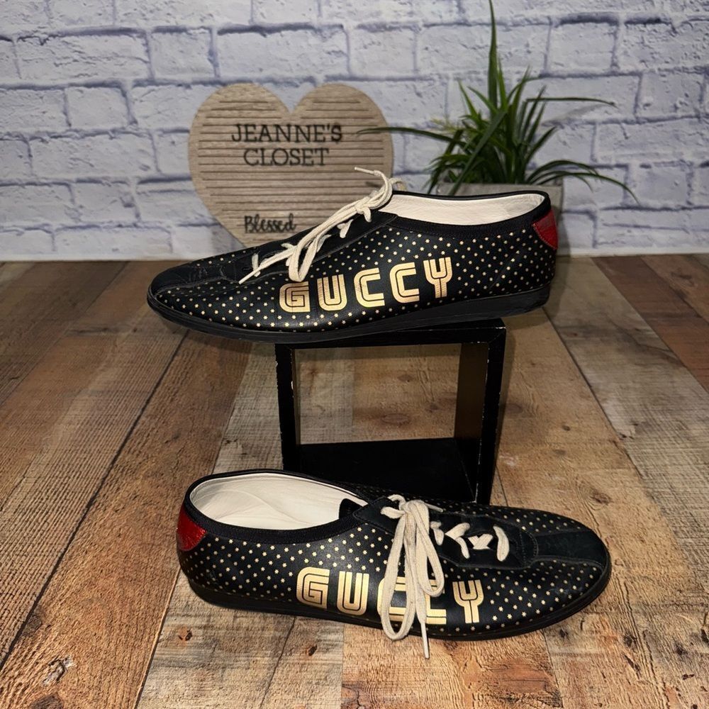 GUCCI x SEGA Falacer sneaker black leather Size 13 519723
Pre owned condition - Picture 11 of 16